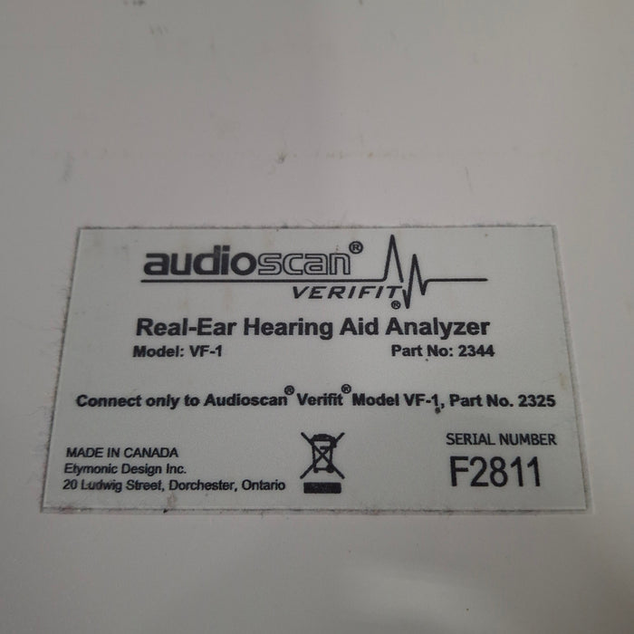 Audioscan Audioscan VF-1 Verifit Real-Ear Hearing Aid Analyzer Audiology reLink Medical
