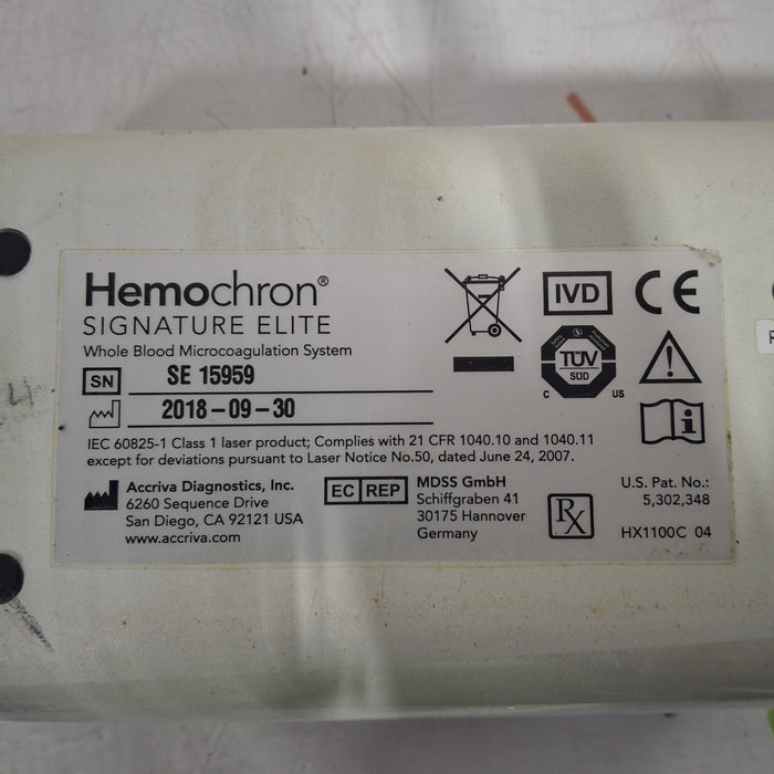 ITC Medical ITC Medical Hemochron Signature Elite rapid whole blood testing Research Lab reLink Medical