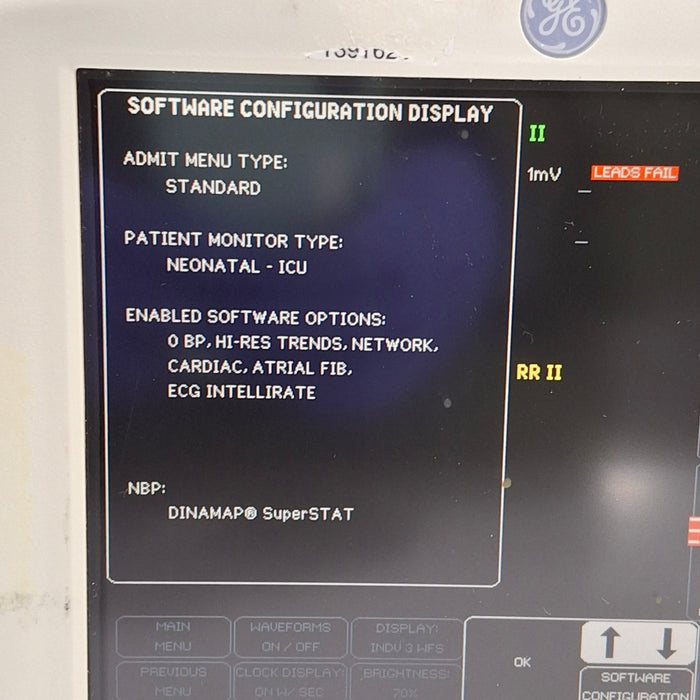 GE Healthcare GE Healthcare Dash 3000 - Masimo SpO2 Patient Monitor Patient Monitors reLink Medical