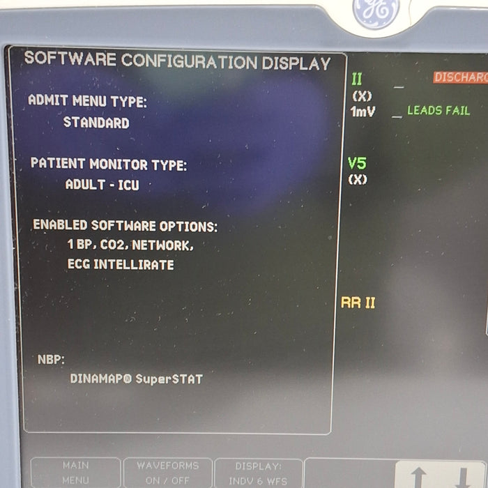 GE Healthcare Dash 5000 - GE/Nellcor SpO2 Patient Monitor