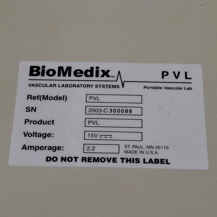 Biomedix Medical Biomedix Medical PVL Portable Vascular Lab Surgical Equipment reLink Medical