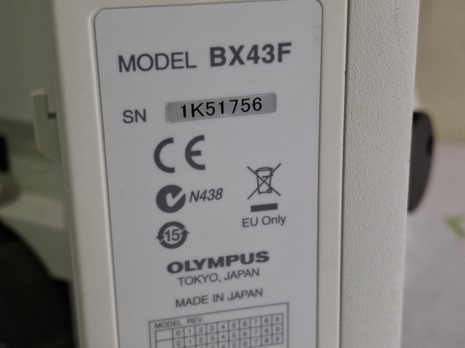 Olympus Olympus BX43F Binocular Microscope Lab Microscopes reLink Medical