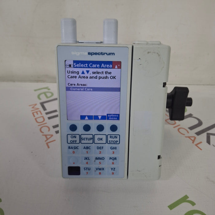 Baxter Baxter Sigma Spectrum 8.01.00 with A/B/G/N Battery Infusion Pump Infusion Pump reLink Medical