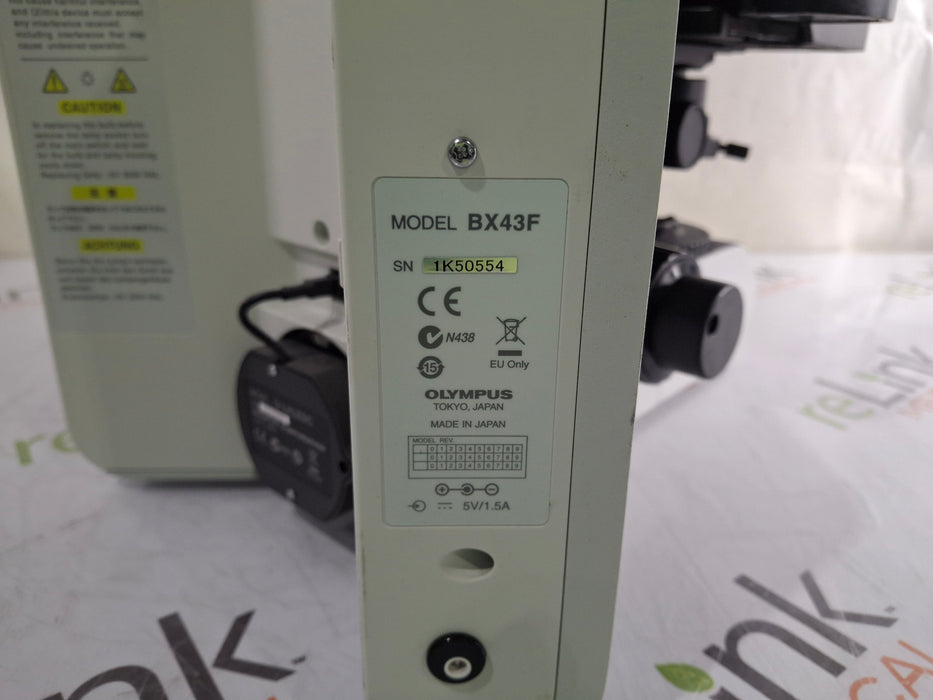 Olympus Olympus BX43F Binocular Microscope Lab Microscopes reLink Medical