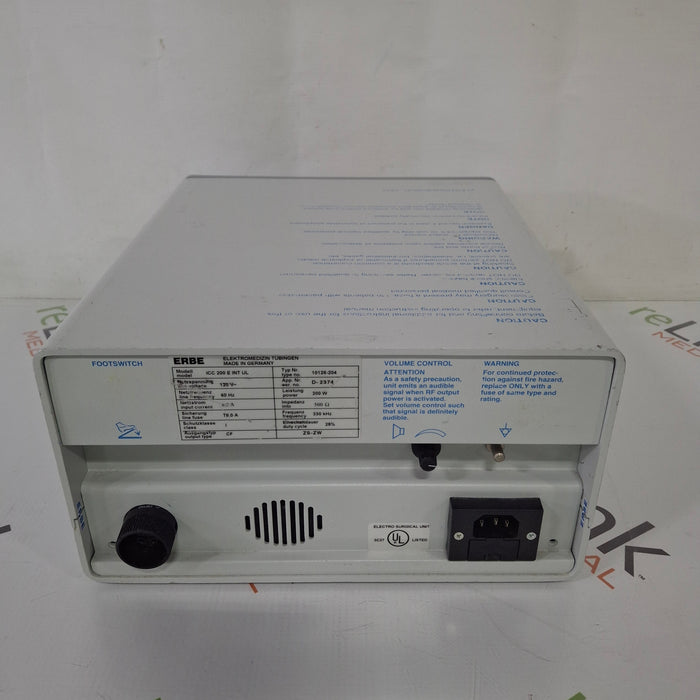 Erbe Erbe ICC 200 Electrosurgical Unit Electrosurgical Units reLink Medical
