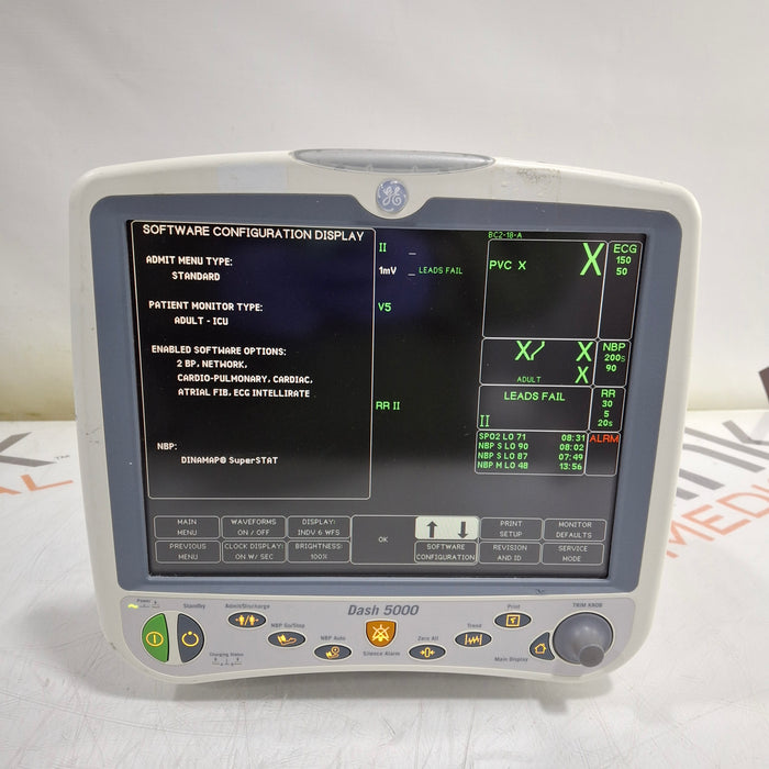 GE Healthcare GE Healthcare Dash 5000 - GE/Nellcor SpO2 Patient Monitor Patient Monitors reLink Medical