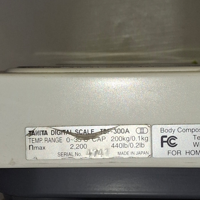 Tanita TBF-300 WA Body Composition Analyzer