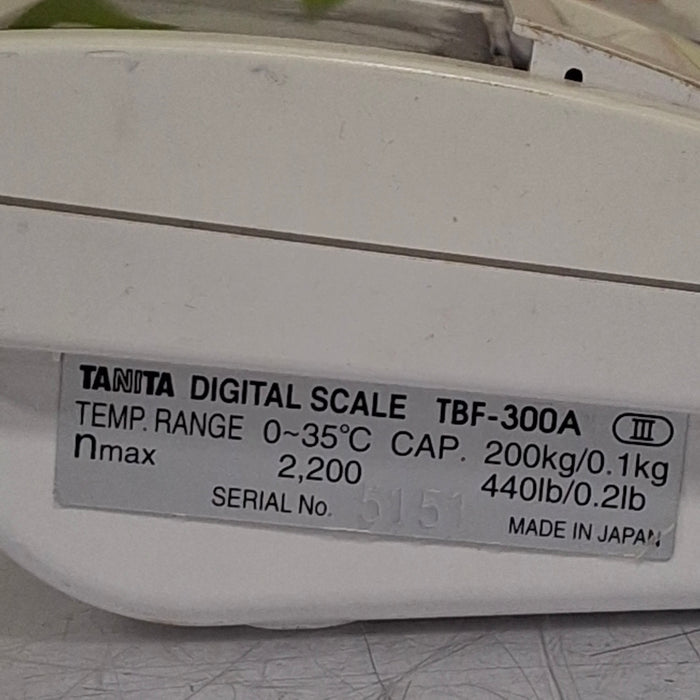 Tanita TBF-300 WA Body Composition Analyzer