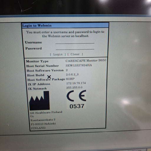 GE Healthcare GE Healthcare Carescape B650 Anesthesia Care Patient Monitor Patient Monitors reLink Medical