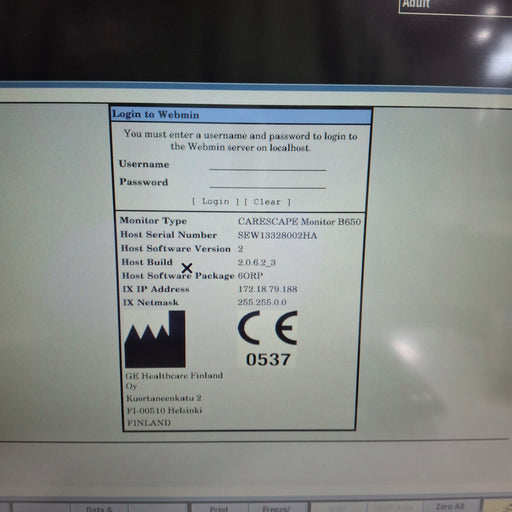 GE Healthcare GE Healthcare Carescape B650 Anesthesia Care Patient Monitor Patient Monitors reLink Medical