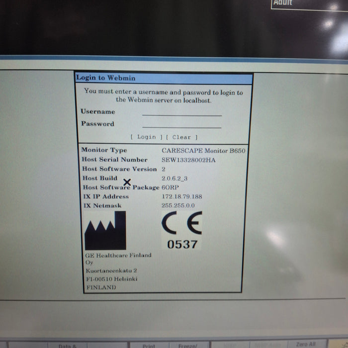 GE Healthcare GE Healthcare Carescape B650 Anesthesia Care Patient Monitor Patient Monitors reLink Medical