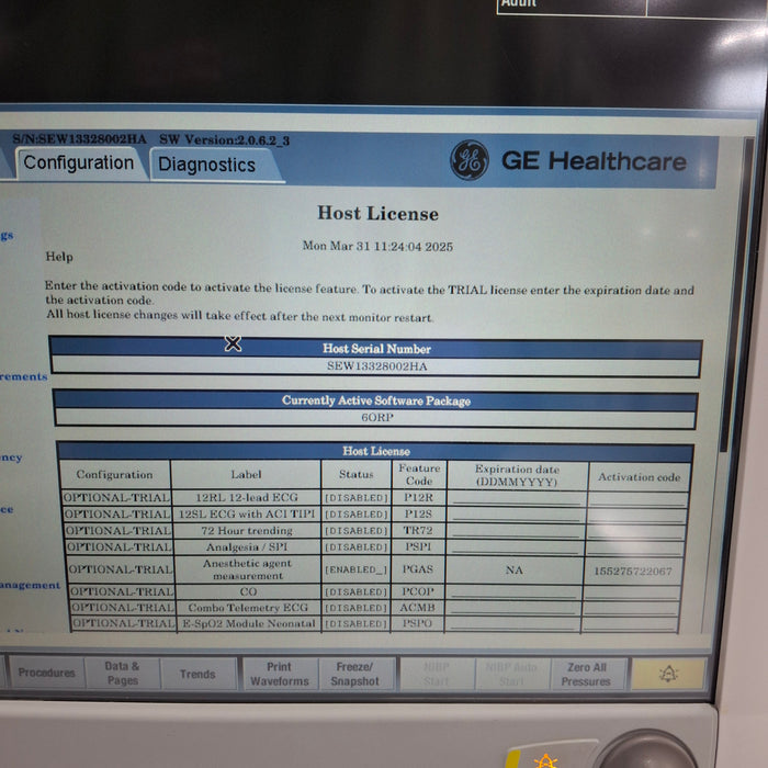 GE Healthcare GE Healthcare Carescape B650 Anesthesia Care Patient Monitor Patient Monitors reLink Medical