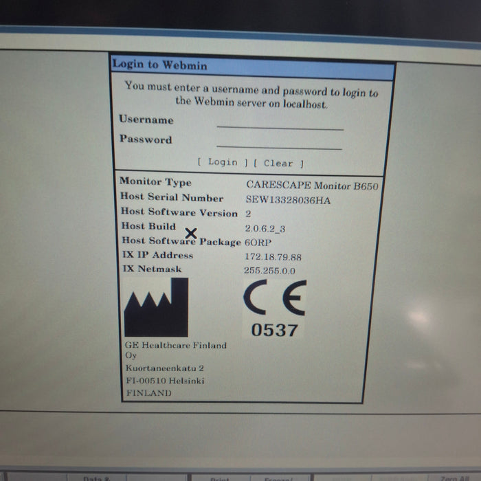 GE Healthcare GE Healthcare Carescape B650 Anesthesia Care Patient Monitor Patient Monitors reLink Medical