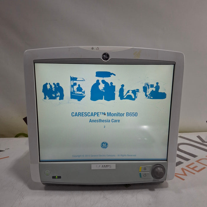 GE Healthcare GE Healthcare Carescape B650 Anesthesia Care Patient Monitor Patient Monitors reLink Medical