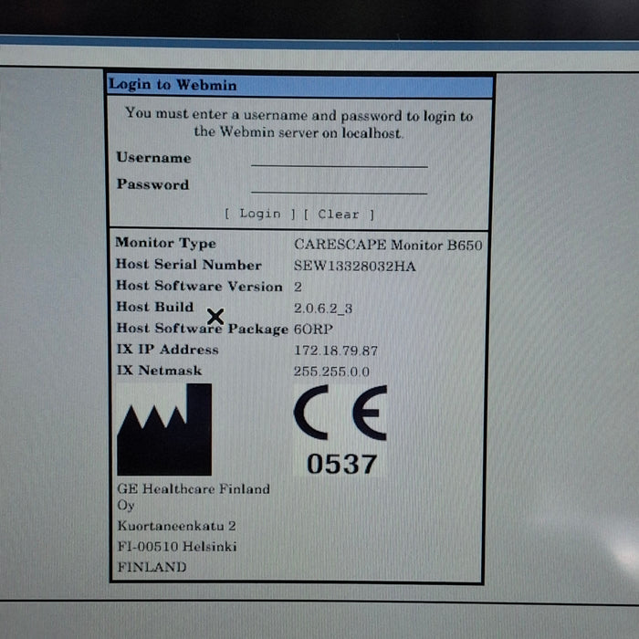 GE Healthcare GE Healthcare Carescape B650 Anesthesia Care Patient Monitor Patient Monitors reLink Medical