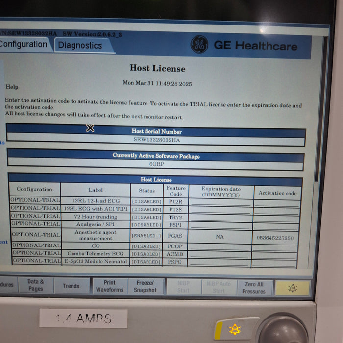 GE Healthcare GE Healthcare Carescape B650 Anesthesia Care Patient Monitor Patient Monitors reLink Medical