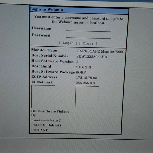 GE Healthcare GE Healthcare Carescape B650 Anesthesia Care Patient Monitor Patient Monitors reLink Medical