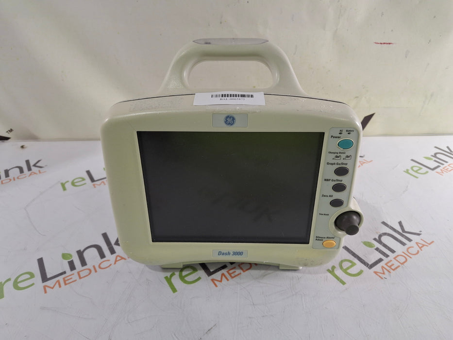 GE Healthcare GE Healthcare Dash 3000 - GE/Nellcor SpO2 Patient Monitor Patient Monitors reLink Medical