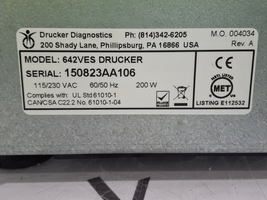 Drucker Diagnostics Drucker Diagnostics 642VES Drucker Centrifuge Centrifuges reLink Medical