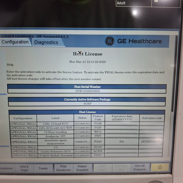 GE Healthcare GE Healthcare Carescape B650 Anesthesia Care Patient Monitor Patient Monitors reLink Medical