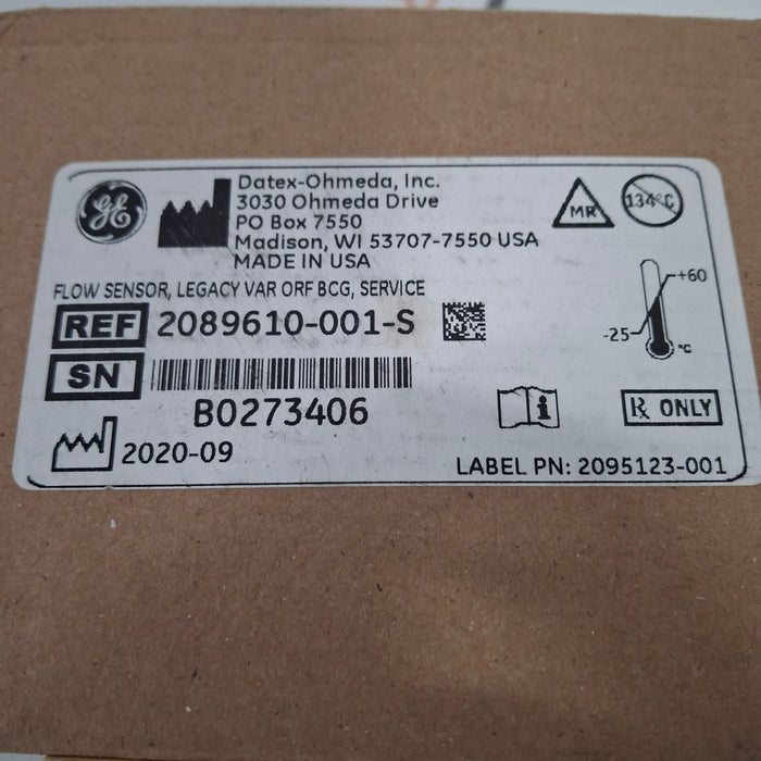GE Healthcare 2089610-001-S Flow Sensor