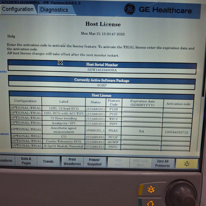 GE Healthcare GE Healthcare Carescape B650 Anesthesia Care Patient Monitor Patient Monitors reLink Medical