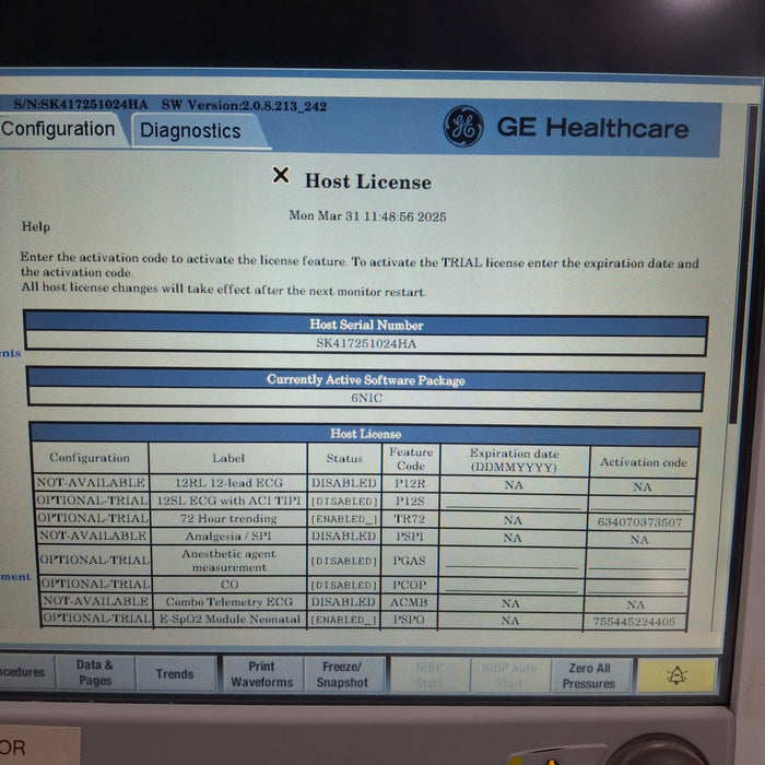 GE Healthcare GE Healthcare Carescape B650 Neonatal Care Patient Monitor Patient Monitors reLink Medical