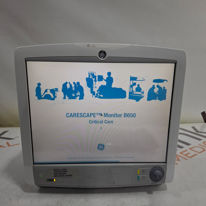 GE Healthcare GE Healthcare Carescape B650 Critical Care Patient Monitor Patient Monitors reLink Online