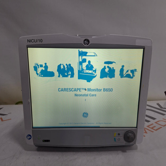 GE Healthcare GE Healthcare Carescape B650 Neonatal Care Patient Monitor Patient Monitors reLink Medical