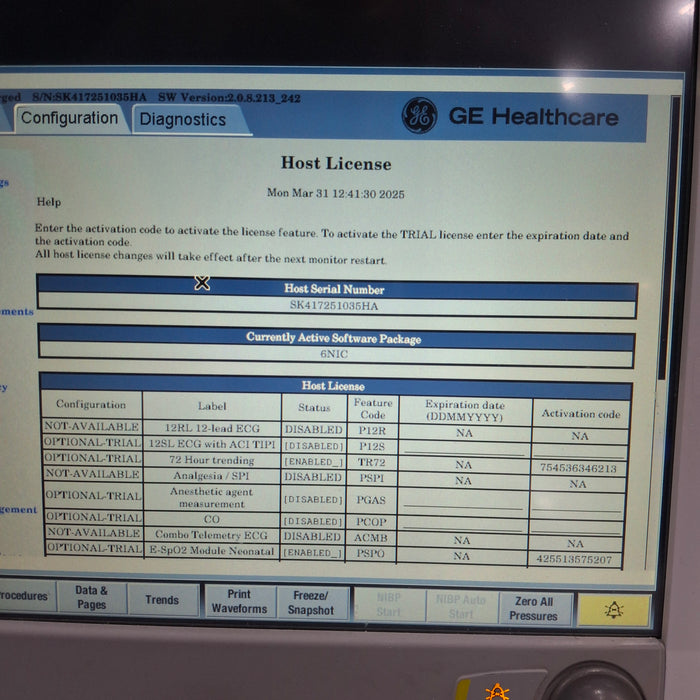 GE Healthcare GE Healthcare Carescape B650 Neonatal Care Patient Monitor Patient Monitors reLink Medical