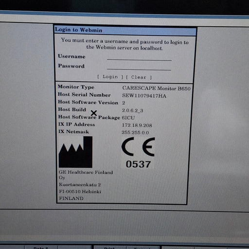 GE Healthcare GE Healthcare Carescape B650 Critical Care Patient Monitor Patient Monitors reLink Medical