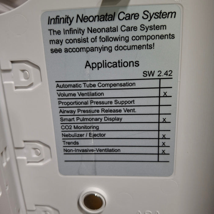 Draeger Medical Draeger Medical Babylog VN500 Ventilator Respiratory reLink Medical