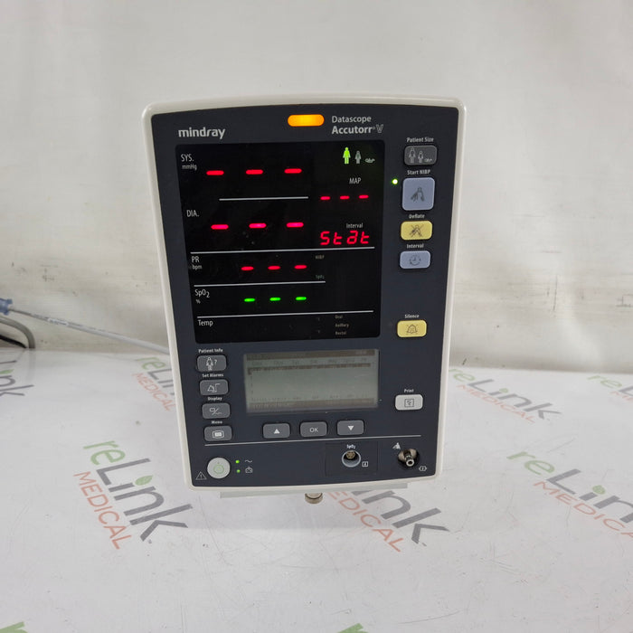 Mindray Mindray Datascope Accutorr V Vital Signs Monitor Patient Monitors reLink Medical