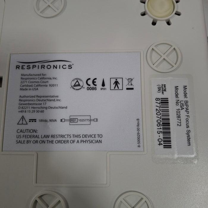 Respironics Respironics BiPAP Focus Ventilator Respiratory reLink Medical
