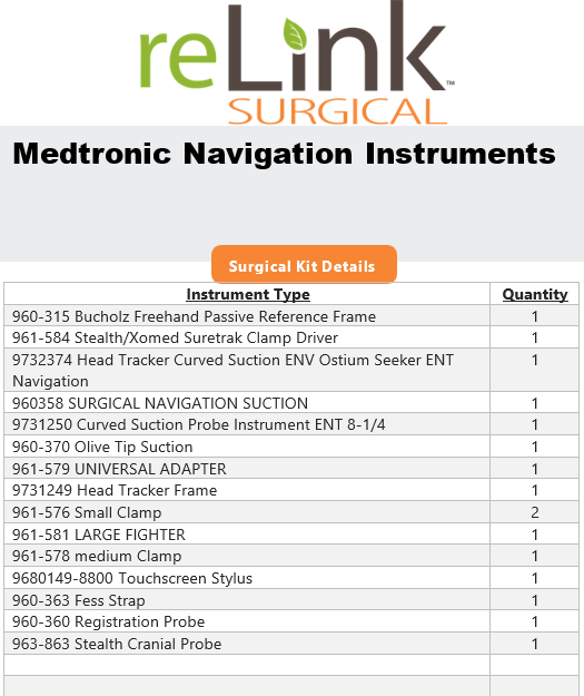 Medtronic Navigation Instruments