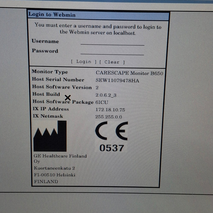 GE Healthcare GE Healthcare Carescape B650 Critical Care Patient Monitor Patient Monitors reLink Medical