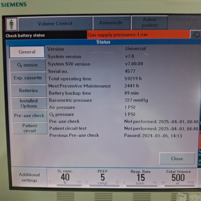 Maquet Maquet Servo I Ventilator Respiratory reLink Medical