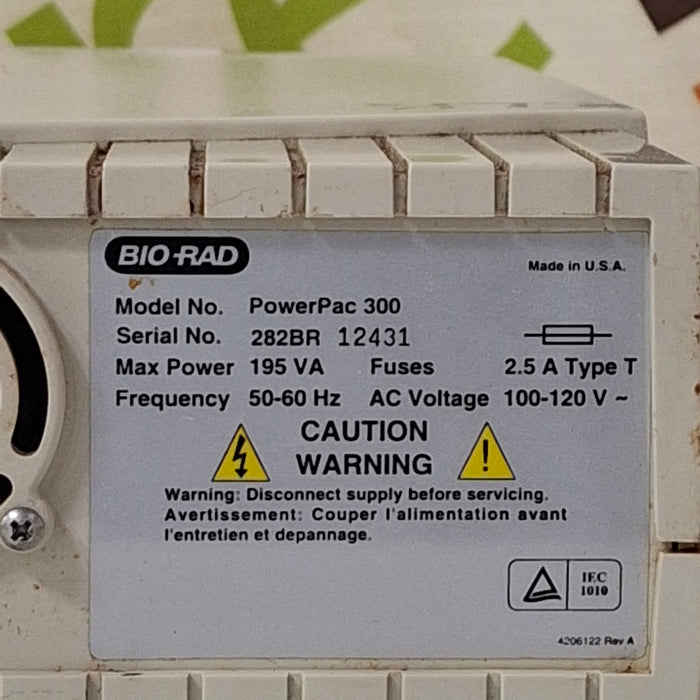 Bio-Rad Bio-Rad PowerPac 300 Electrophoresis Power Supply Research Lab reLink Medical