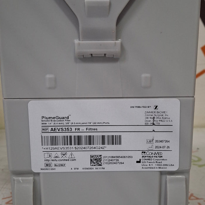Zimmer Zimmer PlumeVac AEVV120 Surgical Smoke Evacuator Surgical Equipment reLink Medical