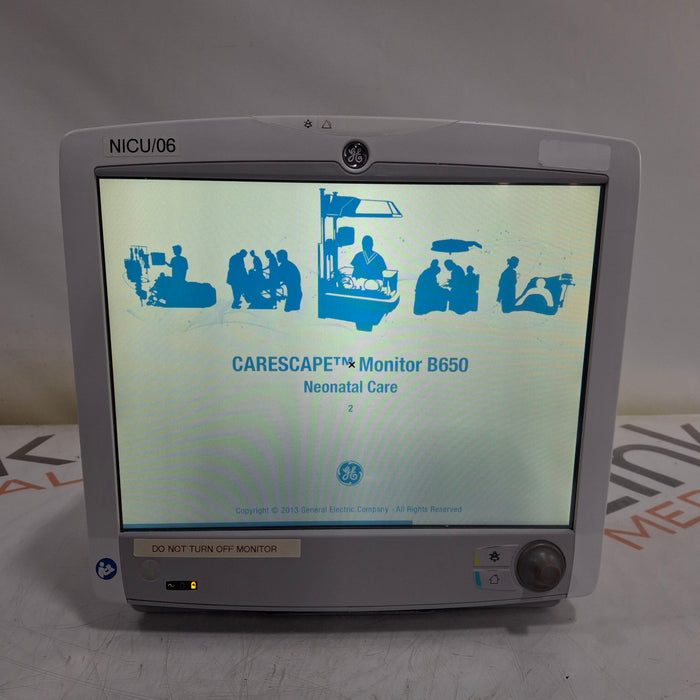 GE Healthcare GE Healthcare Carescape B650 Neonatal Care Patient Monitor Patient Monitors reLink Medical