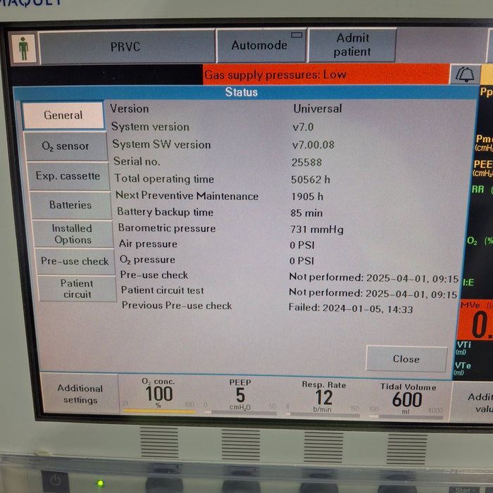 Maquet Maquet Servo I Ventilator Respiratory reLink Medical