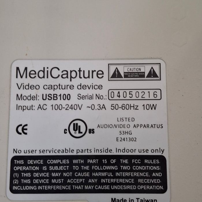 MediCapture MediCap USB100 Medical Image Recorder