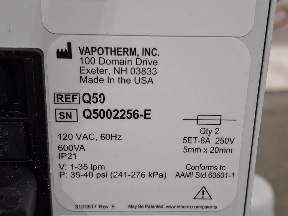 Vapotherm Vapotherm Precision Flow Plus Meter Humidifier Respiratory reLink Medical