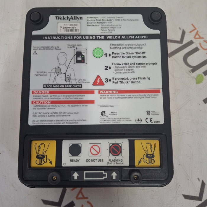 Welch Allyn AED10 Defibrillator