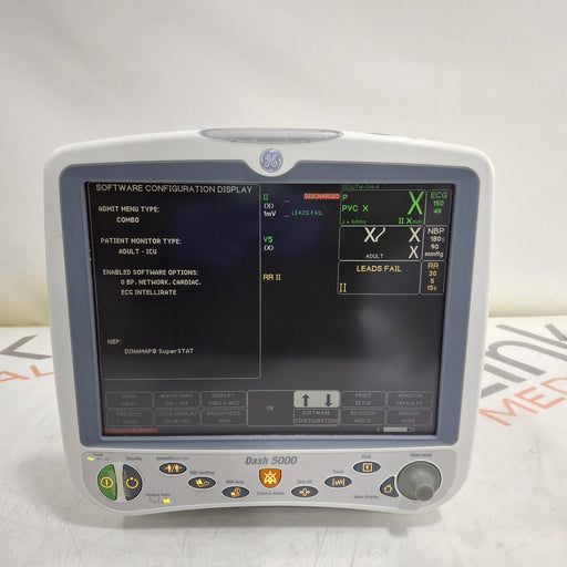 GE Healthcare GE Healthcare Dash 5000 - GE/Nellcor SpO2 Patient Monitor Patient Monitors reLink Medical