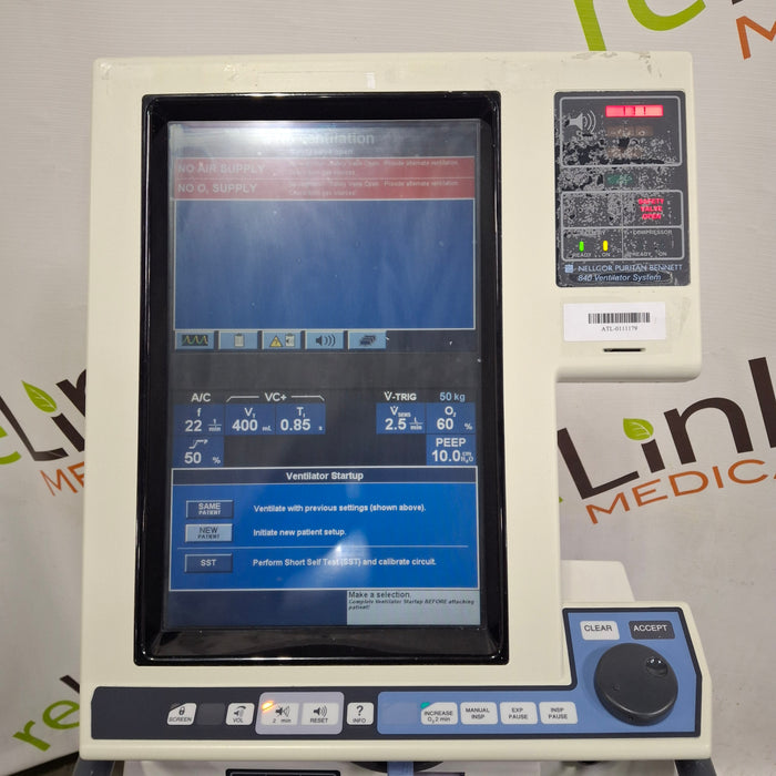 Puritan Bennett Puritan Bennett 840 Ventilator Respiratory reLink Medical