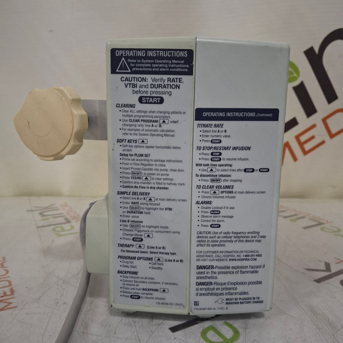 Hospira Plum A+ Infusion Pump