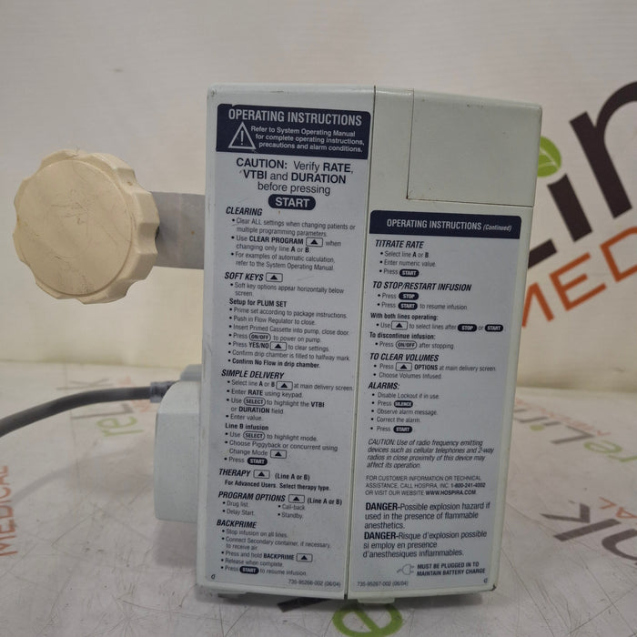 Hospira Hospira Plum A+ Infusion Pump Infusion Pump reLink Medical