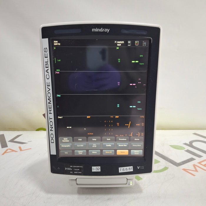 Mindray Mindray V12 Bedside Patient Monitor Patient Monitors reLink Medical