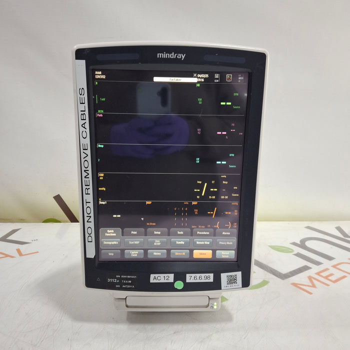 Mindray Mindray V12 Bedside Patient Monitor Patient Monitors reLink Medical